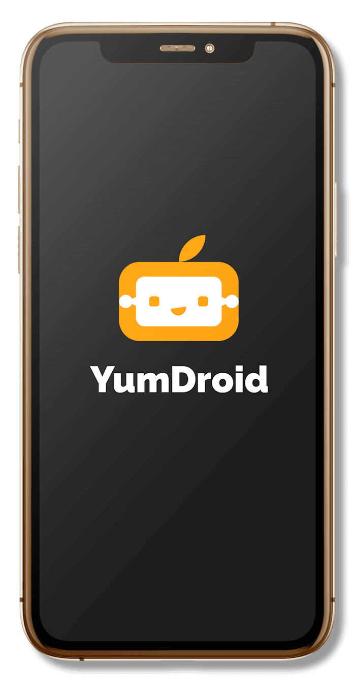 phone screen with YumDroid